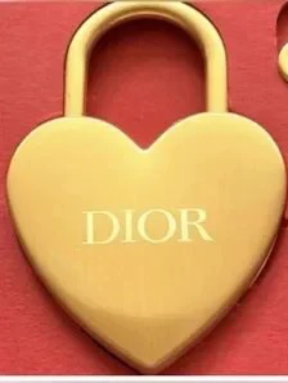 Dior Gold Heart Lock & Key - Picture 6 of 12